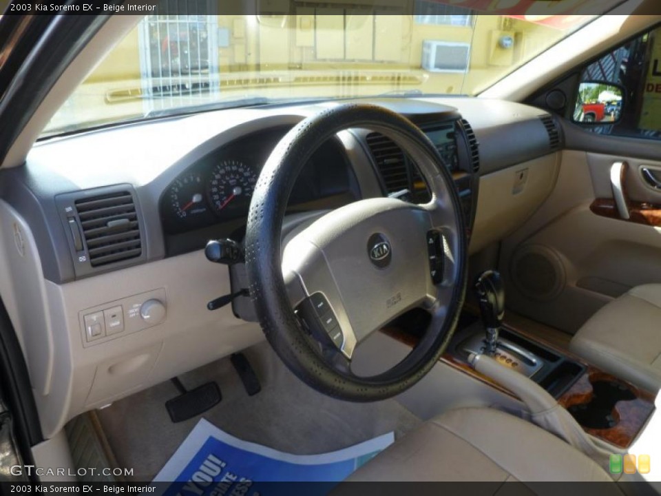 Beige Interior Prime Interior for the 2003 Kia Sorento EX #39223434