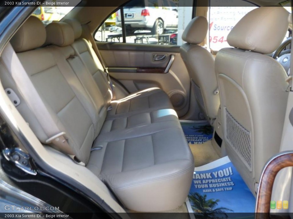Beige Interior Photo for the 2003 Kia Sorento EX #39223478
