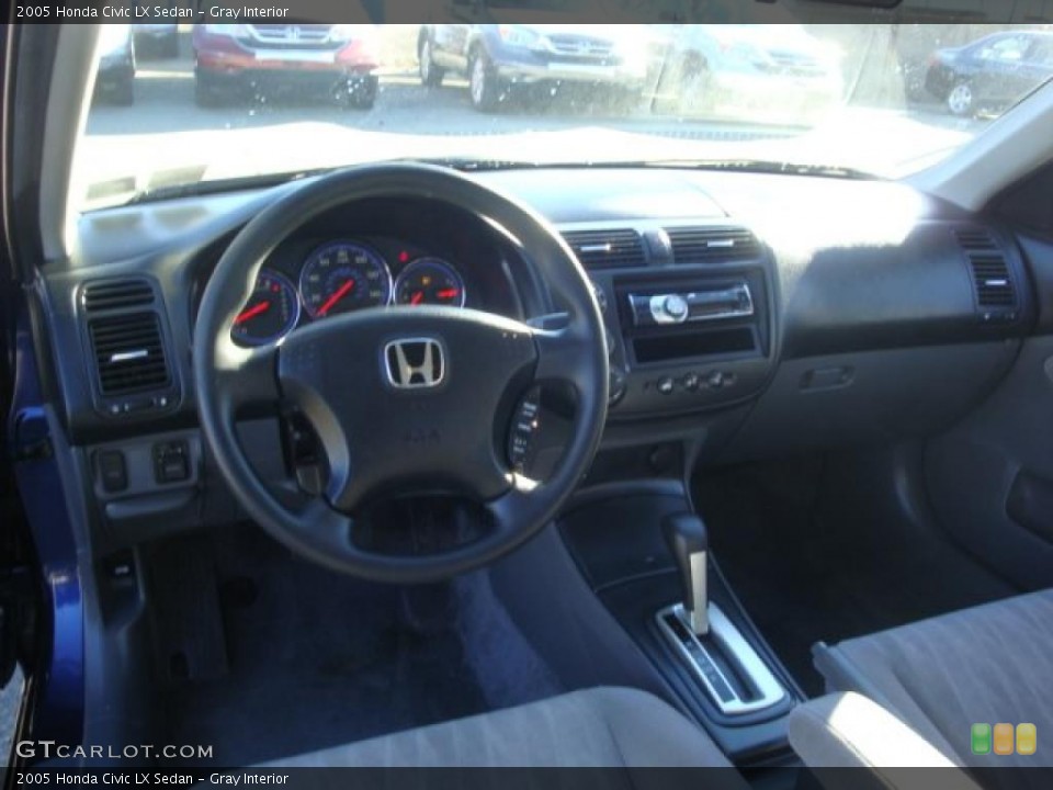 Gray Interior Dashboard for the 2005 Honda Civic LX Sedan #39223706