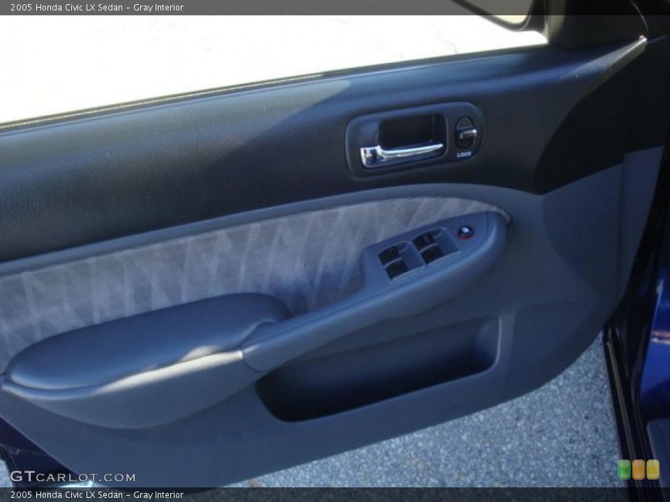 Gray Interior Door Panel for the 2005 Honda Civic LX Sedan #39223718