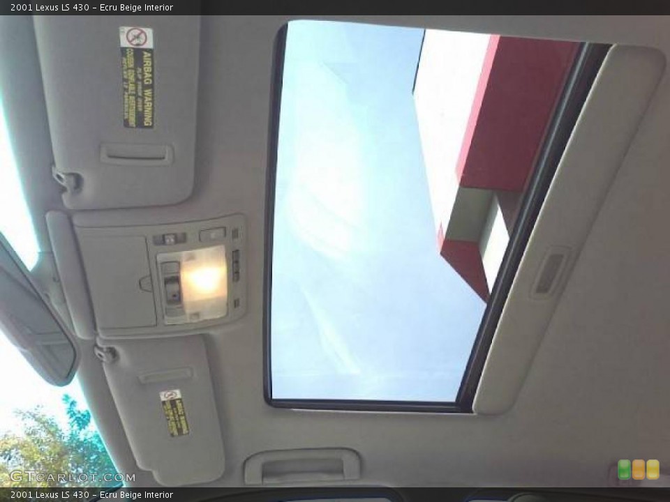 Ecru Beige Interior Sunroof for the 2001 Lexus LS 430 #39224455