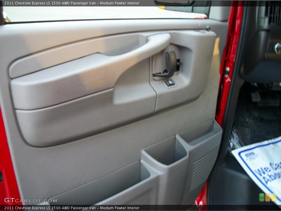 Medium Pewter Interior Door Panel for the 2011 Chevrolet Express LS 1500 AWD Passenger Van #39224738