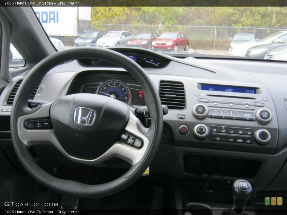 Gray Interior Dashboard for the 2006 Honda Civic EX Sedan #39225642