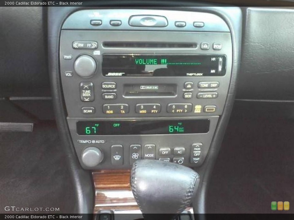 Black Interior Controls for the 2000 Cadillac Eldorado ETC #39226802