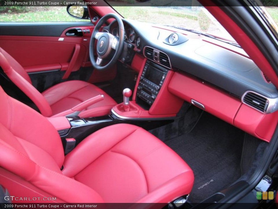 Carrera Red Interior Photo for the 2009 Porsche 911 Turbo Coupe #39226978
