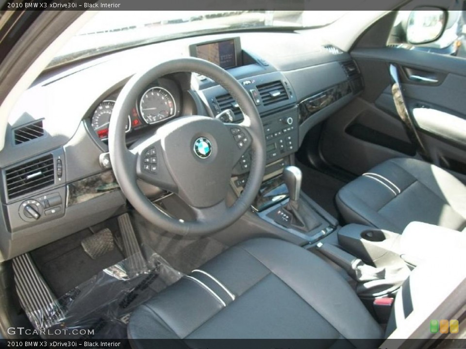 Black Interior Prime Interior for the 2010 BMW X3 xDrive30i #39228650