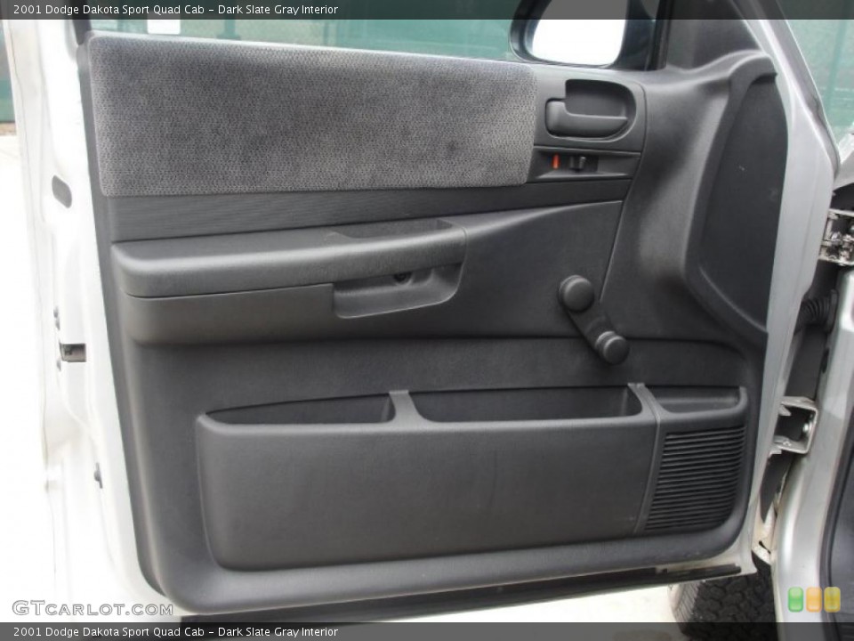 Dark Slate Gray Interior Door Panel for the 2001 Dodge Dakota Sport Quad Cab #39228934
