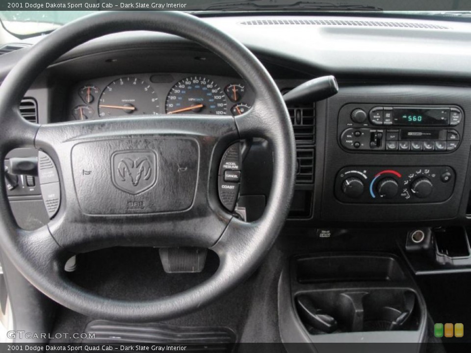 Dark Slate Gray Interior Dashboard for the 2001 Dodge Dakota Sport Quad Cab #39229010