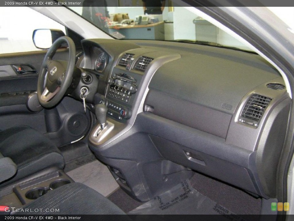 Black Interior Dashboard for the 2009 Honda CR-V EX 4WD #39229678
