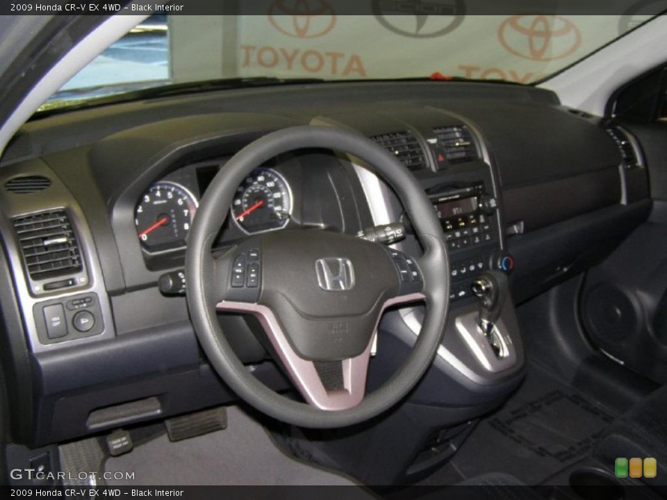 Black Interior Dashboard for the 2009 Honda CR-V EX 4WD #39229802