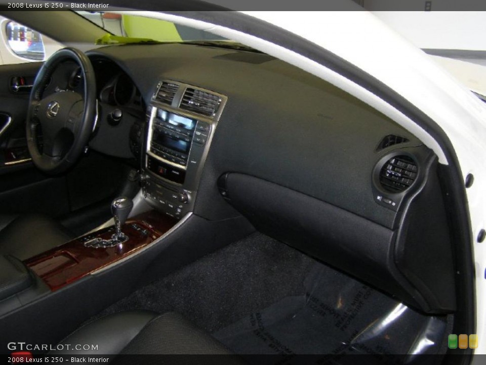 Black Interior Dashboard for the 2008 Lexus IS 250 #39230134