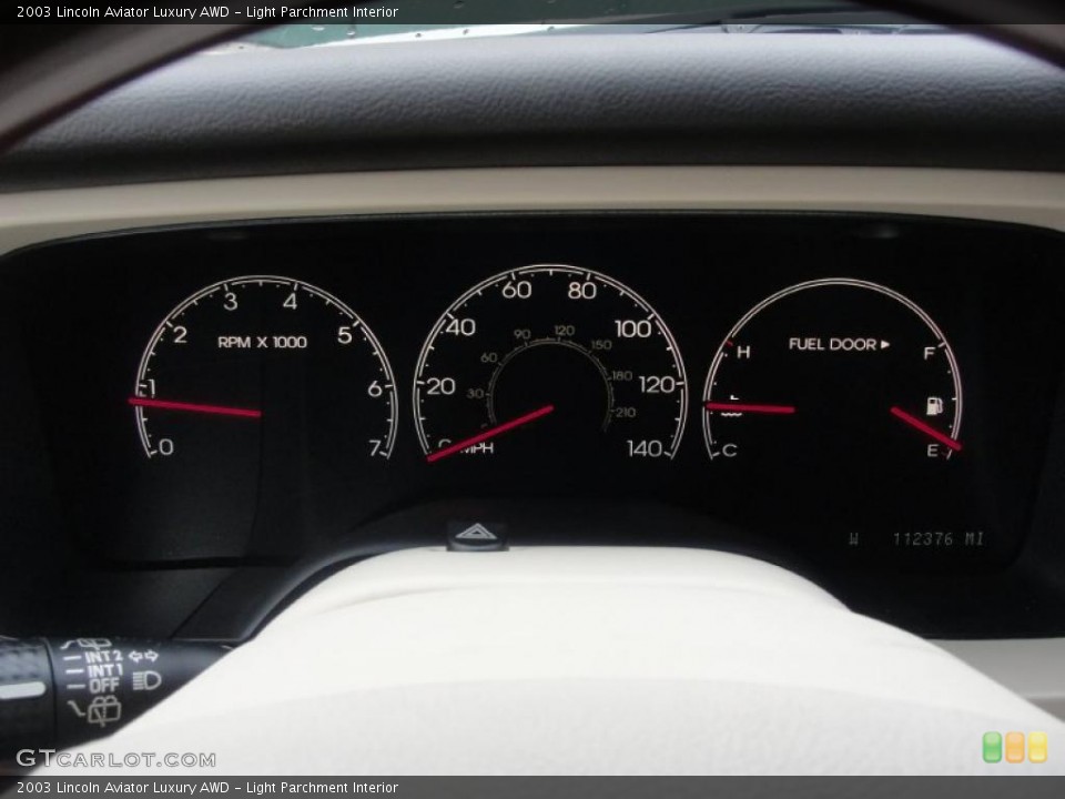 Light Parchment Interior Gauges for the 2003 Lincoln Aviator Luxury AWD #39230138