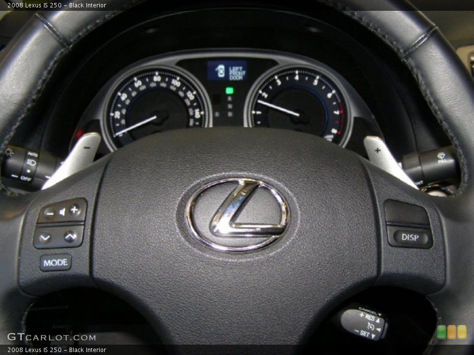 Black Interior Controls for the 2008 Lexus IS 250 #39230294