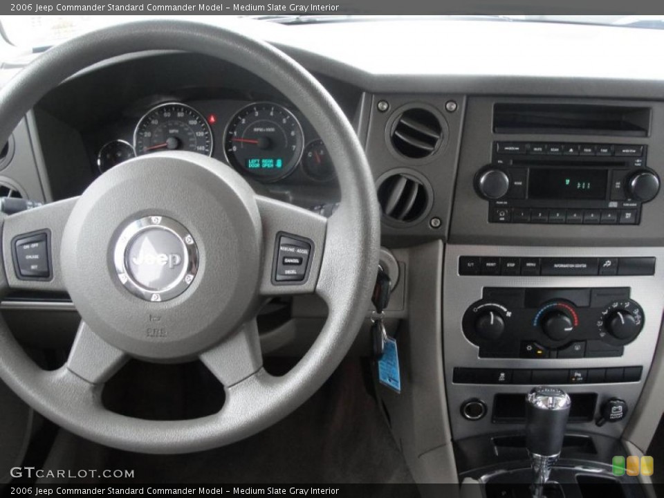 Medium Slate Gray Interior Dashboard for the 2006 Jeep Commander  #39231603