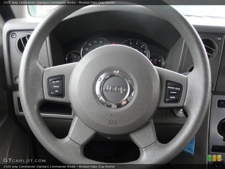 Medium Slate Gray Interior Steering Wheel for the 2006 Jeep Commander  #39231684