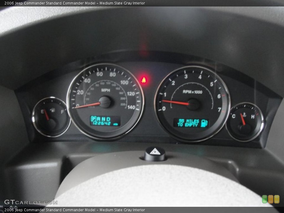 Medium Slate Gray Interior Gauges for the 2006 Jeep Commander  #39231705