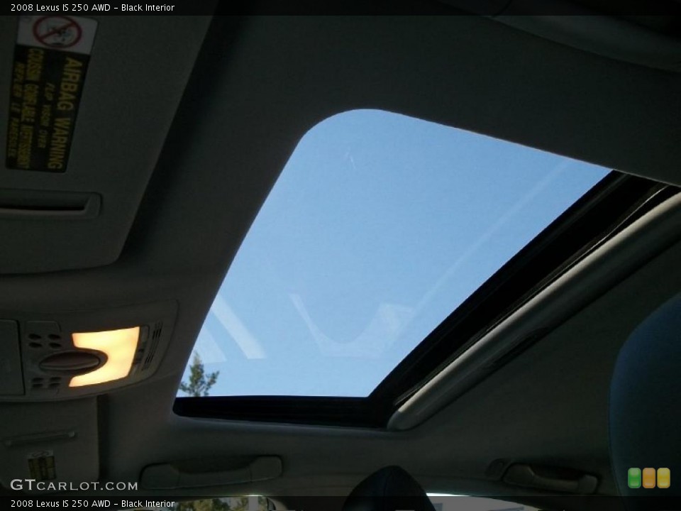 Black Interior Sunroof for the 2008 Lexus IS 250 AWD #39235112