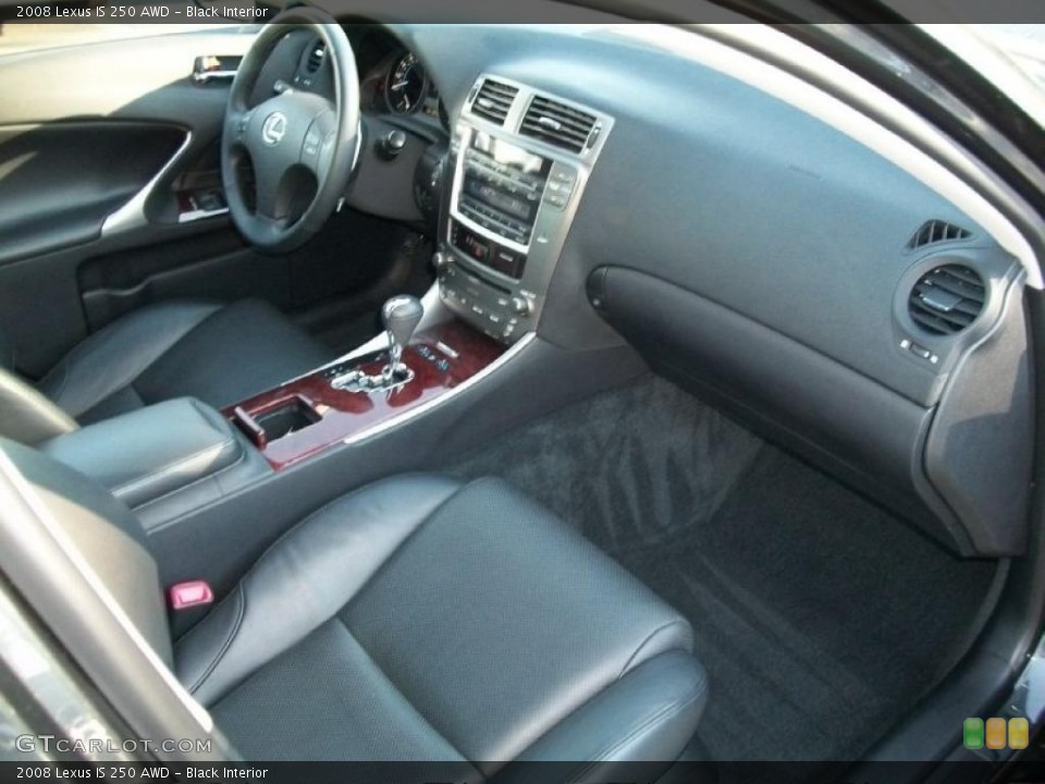 Black Interior Photo for the 2008 Lexus IS 250 AWD #39235208