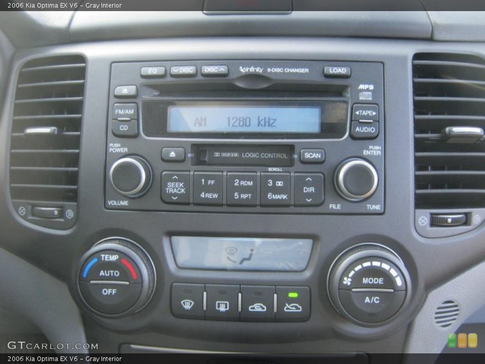 Gray Interior Controls for the 2006 Kia Optima EX V6 #39235985