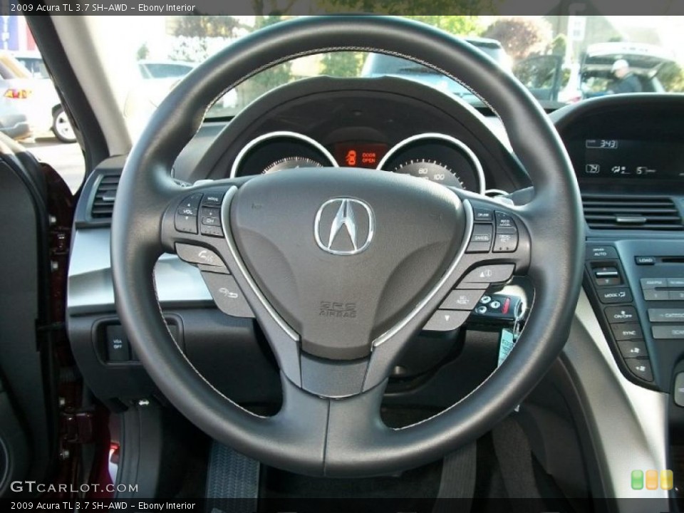 Ebony Interior Steering Wheel for the 2009 Acura TL 3.7 SH-AWD #39236117