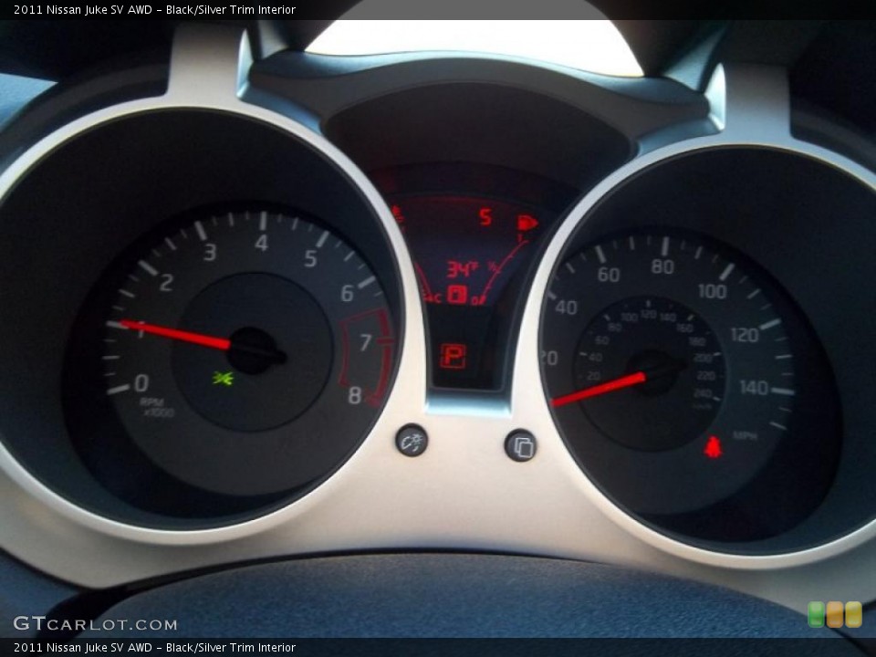 Black/Silver Trim Interior Gauges for the 2011 Nissan Juke SV AWD #39236177