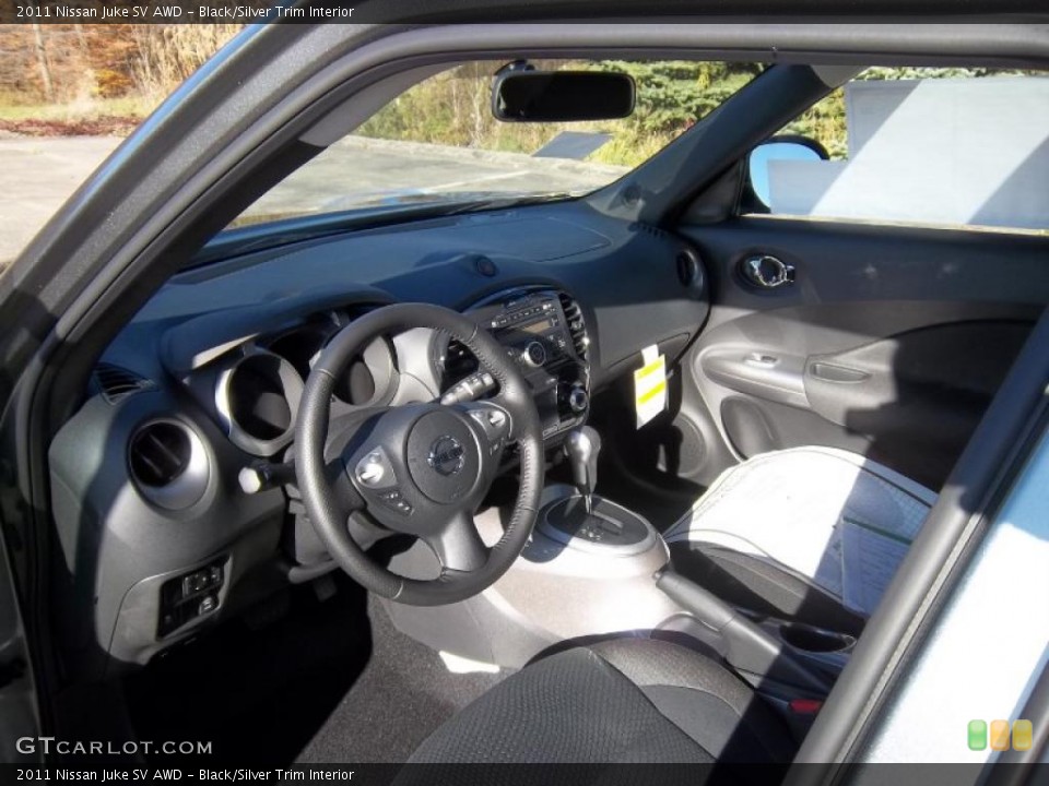Black/Silver Trim Interior Prime Interior for the 2011 Nissan Juke SV AWD #39236249