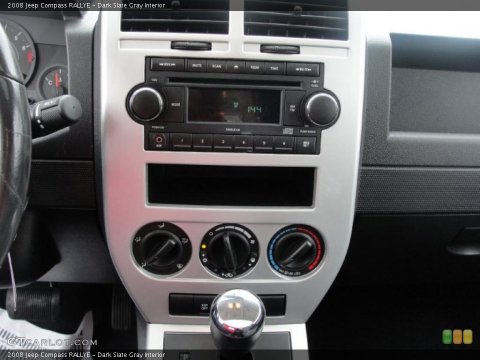 Dark Slate Gray Interior Controls for the 2008 Jeep Compass RALLYE #39236953
