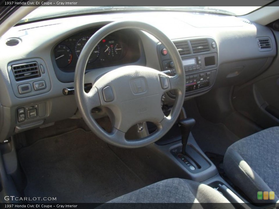 Gray Interior Prime Interior for the 1997 Honda Civic EX Coupe #39237973