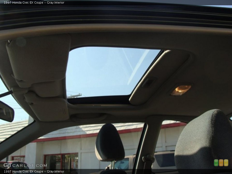 Gray Interior Sunroof for the 1997 Honda Civic EX Coupe #39238017