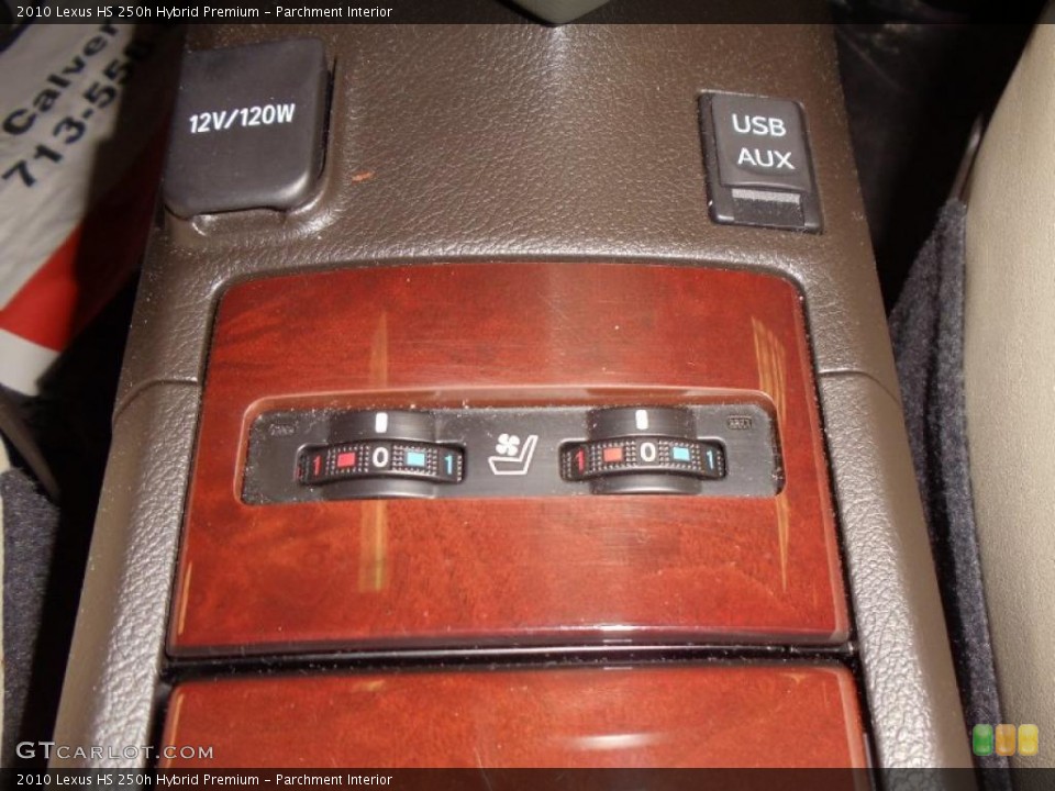 Parchment Interior Controls for the 2010 Lexus HS 250h Hybrid Premium #39240738