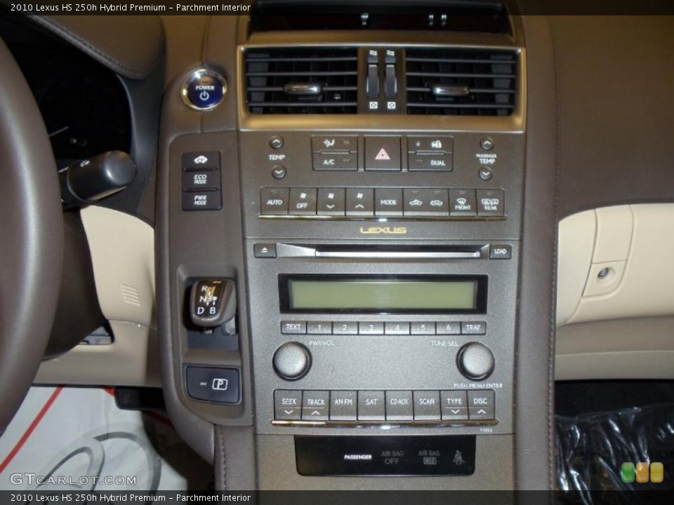 Parchment Interior Controls for the 2010 Lexus HS 250h Hybrid Premium #39240754