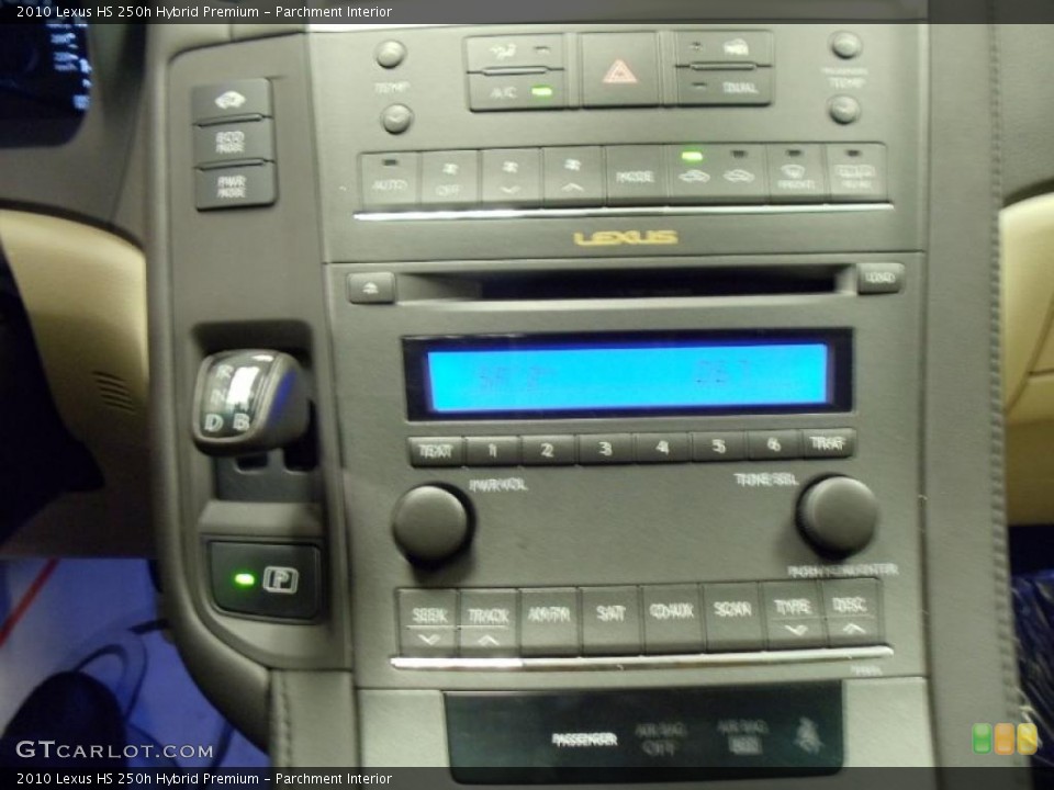 Parchment Interior Controls for the 2010 Lexus HS 250h Hybrid Premium #39241054