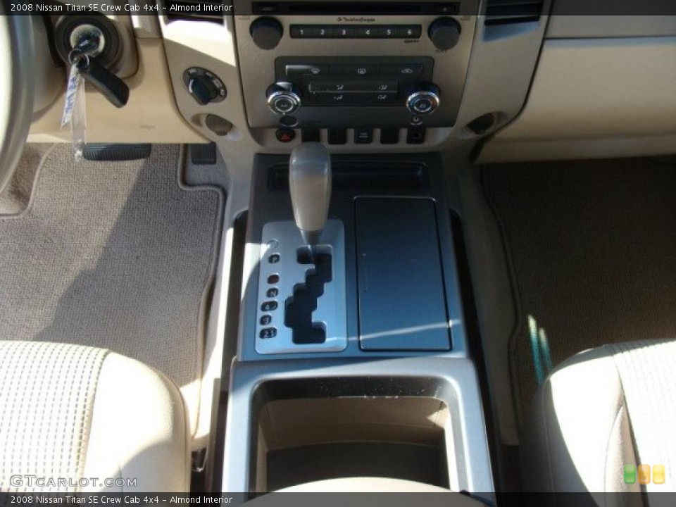 Almond Interior Transmission for the 2008 Nissan Titan SE Crew Cab 4x4 #39241062