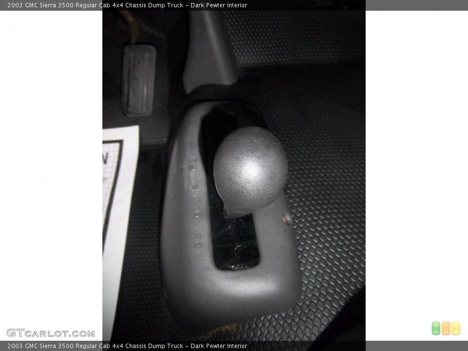 Dark Pewter Interior Controls for the 2003 GMC Sierra 3500 Regular Cab 4x4 Chassis Dump Truck #39241226