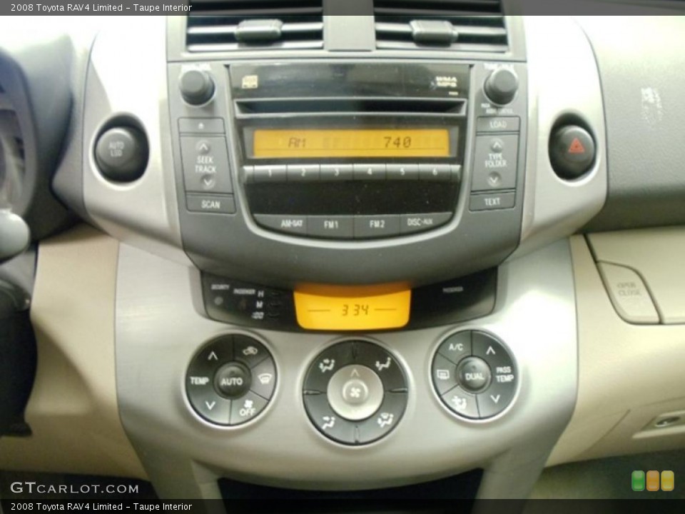 Taupe Interior Controls for the 2008 Toyota RAV4 Limited #39241282