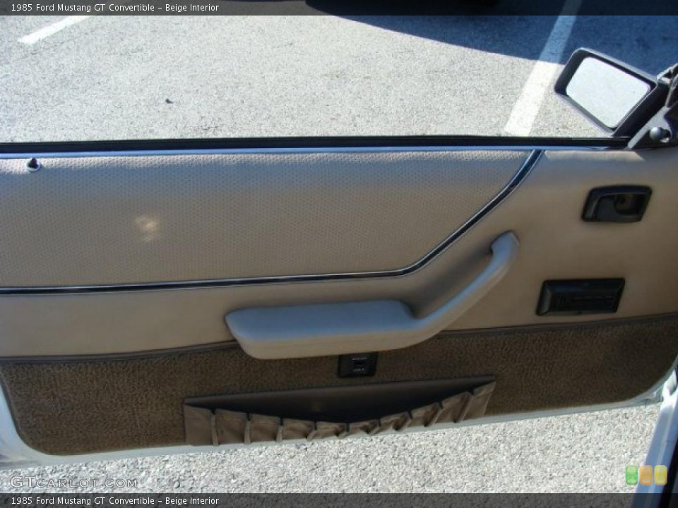 Beige Interior Door Panel for the 1985 Ford Mustang GT Convertible #39243370