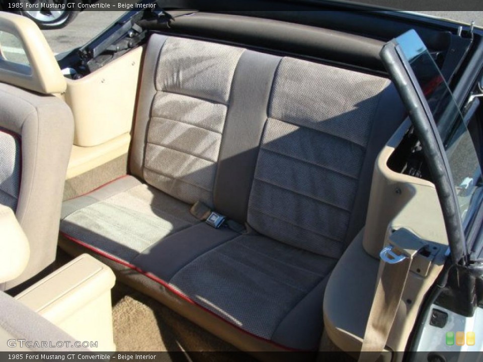 Beige 1985 Ford Mustang Interiors