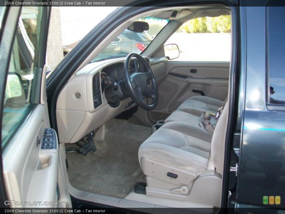 Tan Interior Photo for the 2004 Chevrolet Silverado 1500 LS Crew Cab #39243754