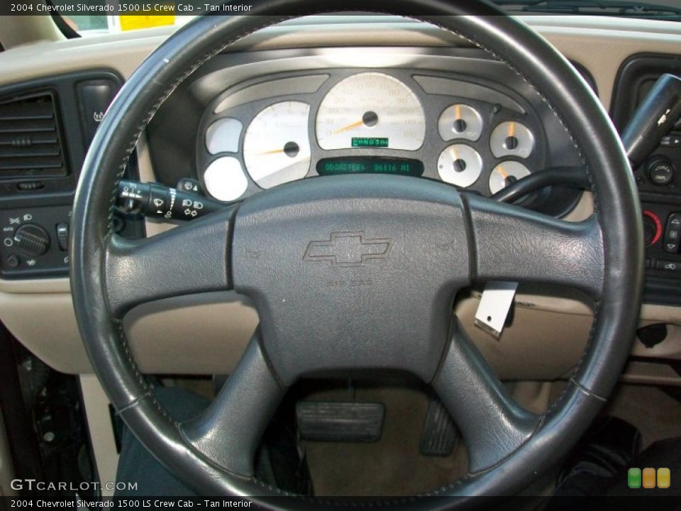 Tan Interior Steering Wheel for the 2004 Chevrolet Silverado 1500 LS Crew Cab #39243846