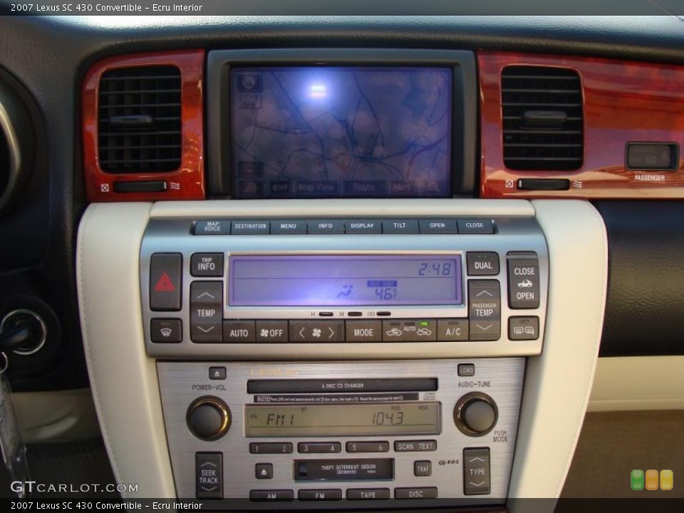 Ecru Interior Controls for the 2007 Lexus SC 430 Convertible #39245168
