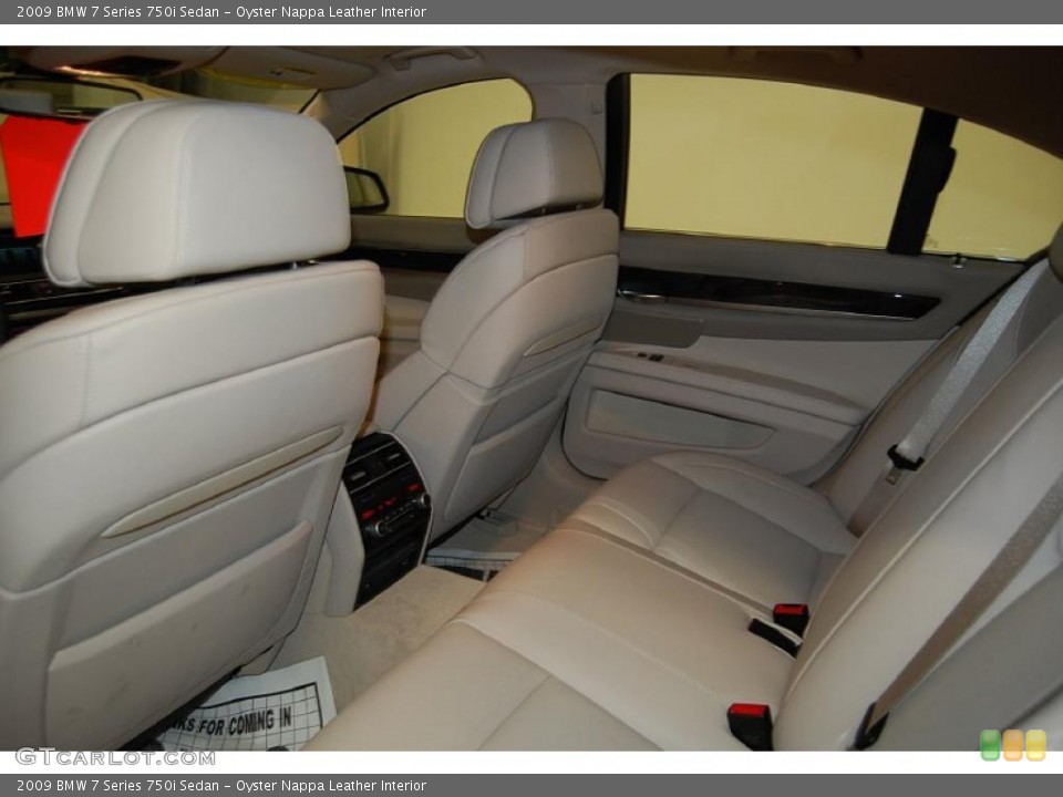 Oyster Nappa Leather Interior Photo for the 2009 BMW 7 Series 750i Sedan #39248323