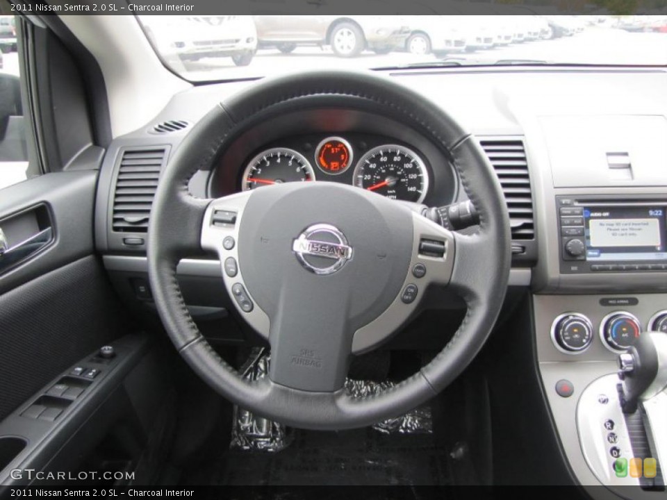 Charcoal Interior Steering Wheel for the 2011 Nissan Sentra 2.0 SL #39250328
