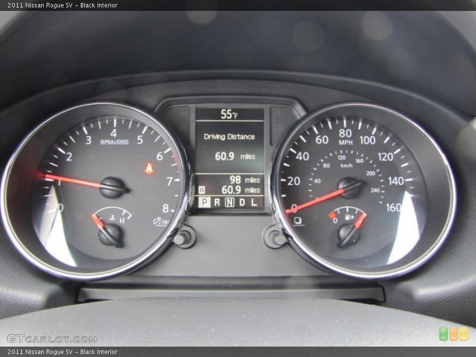 Black Interior Gauges for the 2011 Nissan Rogue SV #39251040