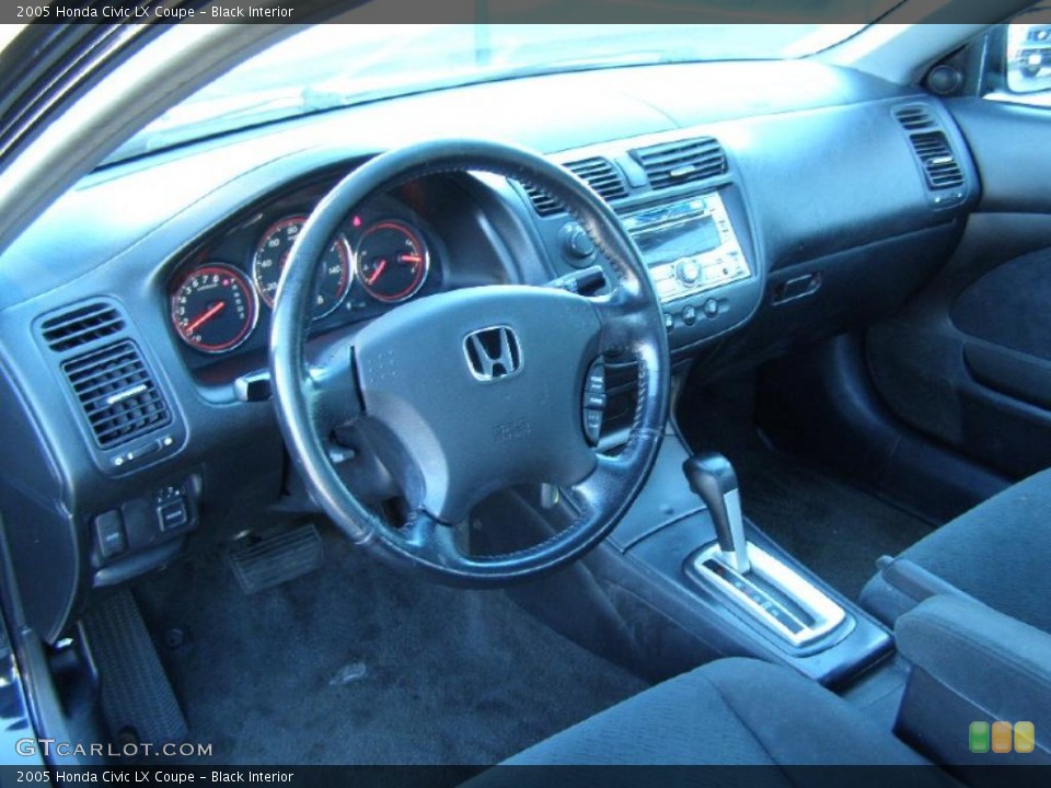 Black Interior Prime Interior for the 2005 Honda Civic LX Coupe #39251204