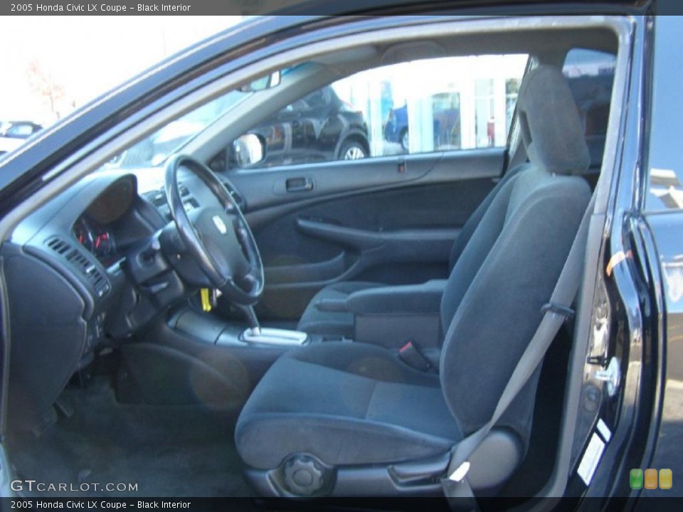 Black Interior Photo for the 2005 Honda Civic LX Coupe #39251216