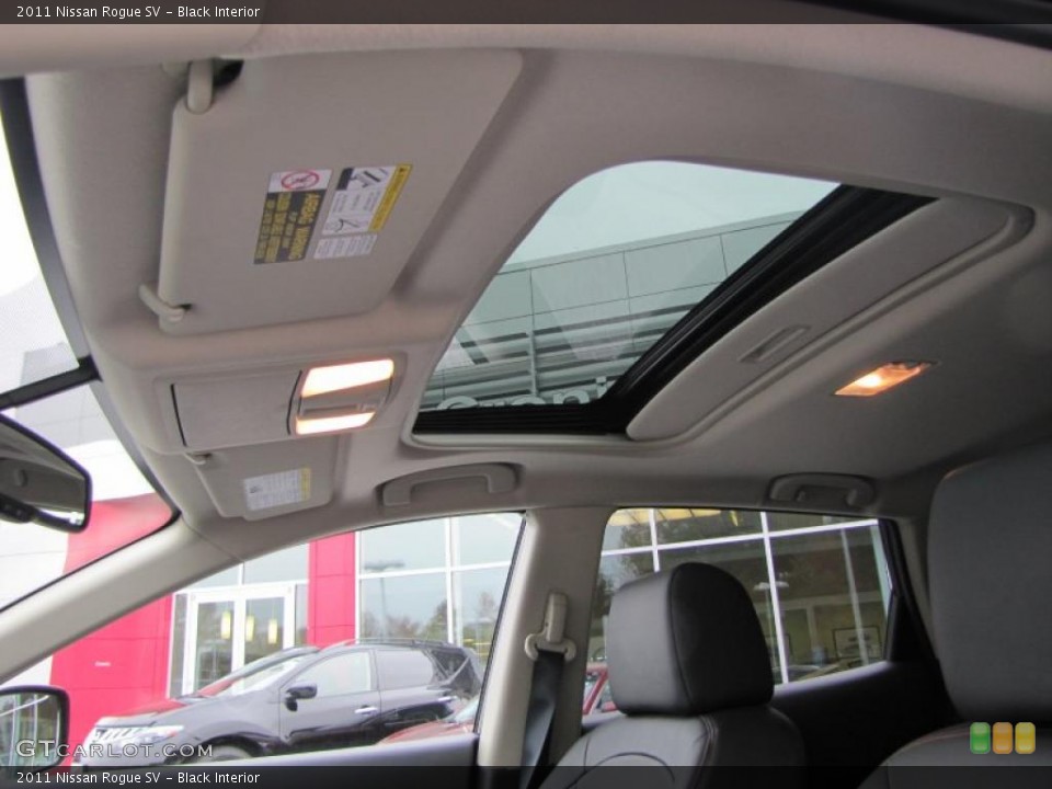 Black Interior Sunroof for the 2011 Nissan Rogue SV #39251284
