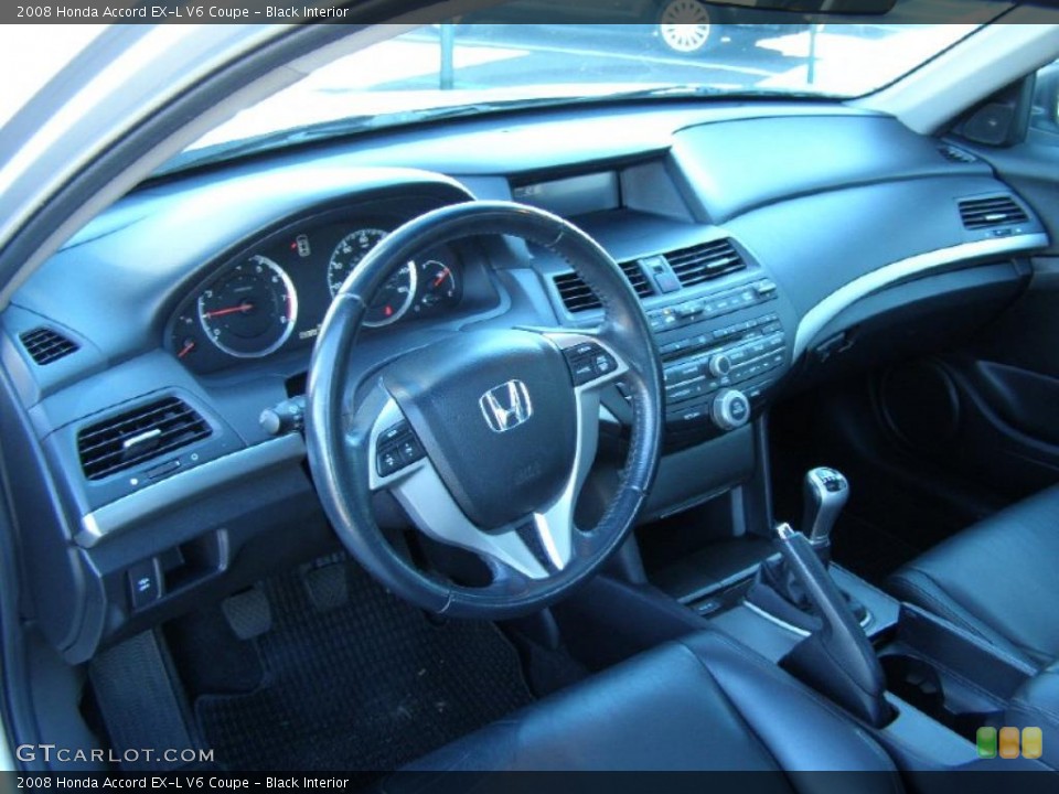 Black Interior Prime Interior for the 2008 Honda Accord EX-L V6 Coupe #39251528