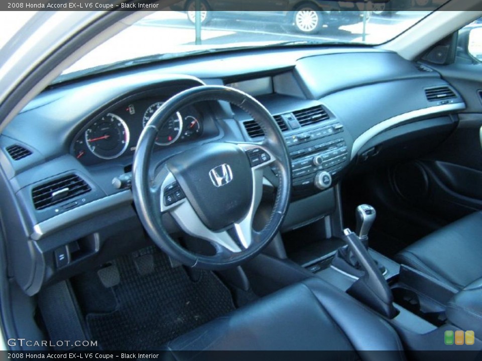 Black Interior Prime Interior for the 2008 Honda Accord EX-L V6 Coupe #39251552