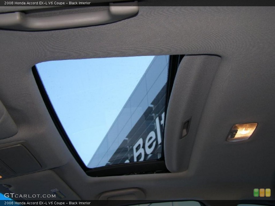 Black Interior Sunroof for the 2008 Honda Accord EX-L V6 Coupe #39251592