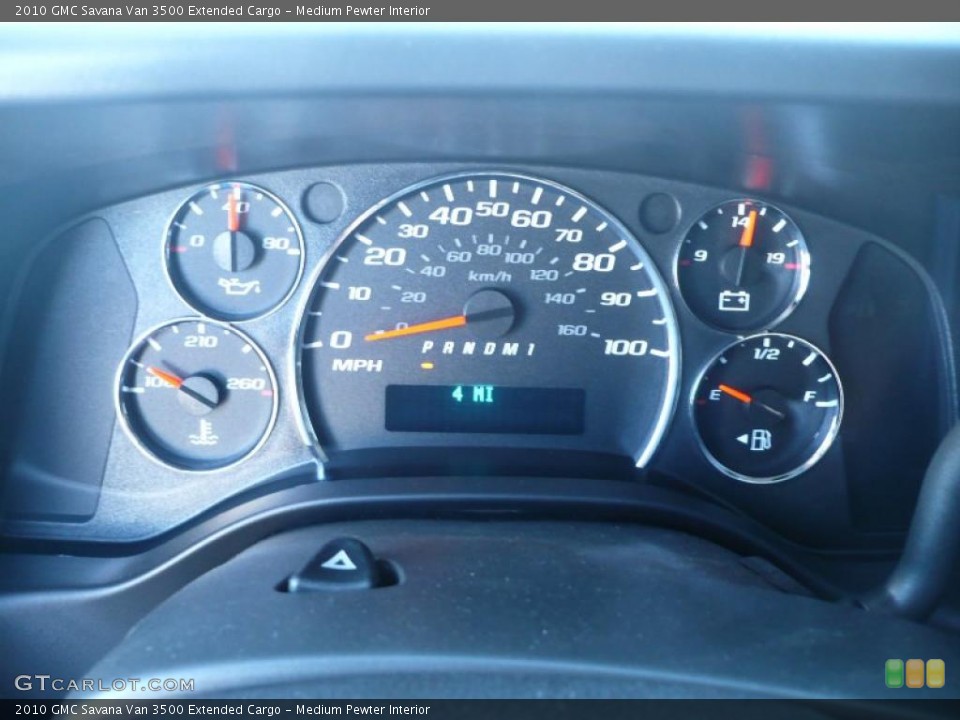 Medium Pewter Interior Gauges for the 2010 GMC Savana Van 3500 Extended Cargo #39252525